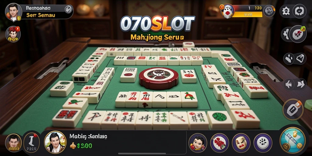 Tampilan gameplay menarik dari 070SLOT dengan fitur Mahjong.