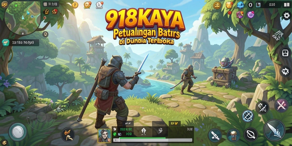 Gameplay menakjubkan 918KAYA dalam dunia terbuka yang luas.