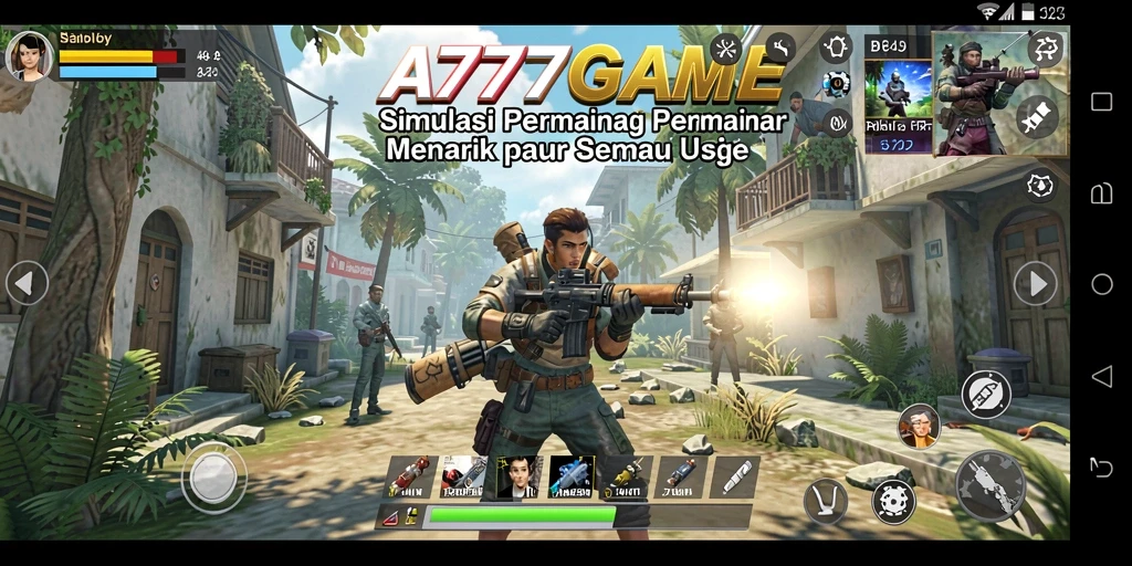 Gameplay menarik dan interaktif dari A777GAME dalam dunia simulasi.