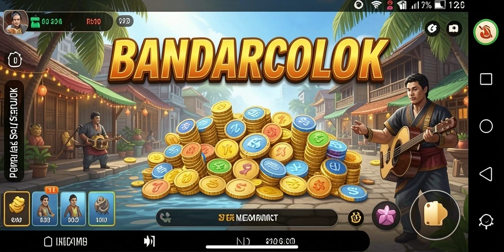 Tampilan menarik dari gameplay simulasi BANDARCOLOK