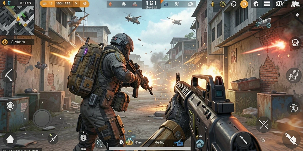 Tangkapan layar gameplay <strong>BOS898</strong> yang menunjukkan aksi pertempuran mendebarkan.
