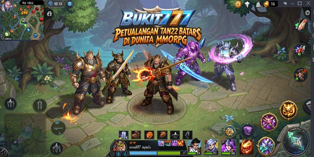 Tampilan gameplay seru di BUKIT777 dengan aksi pertempuran epik.