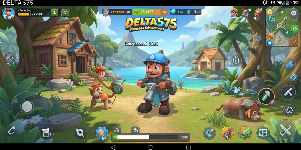Tampilan gameplay DELTA575 yang menawan dan interaktif.