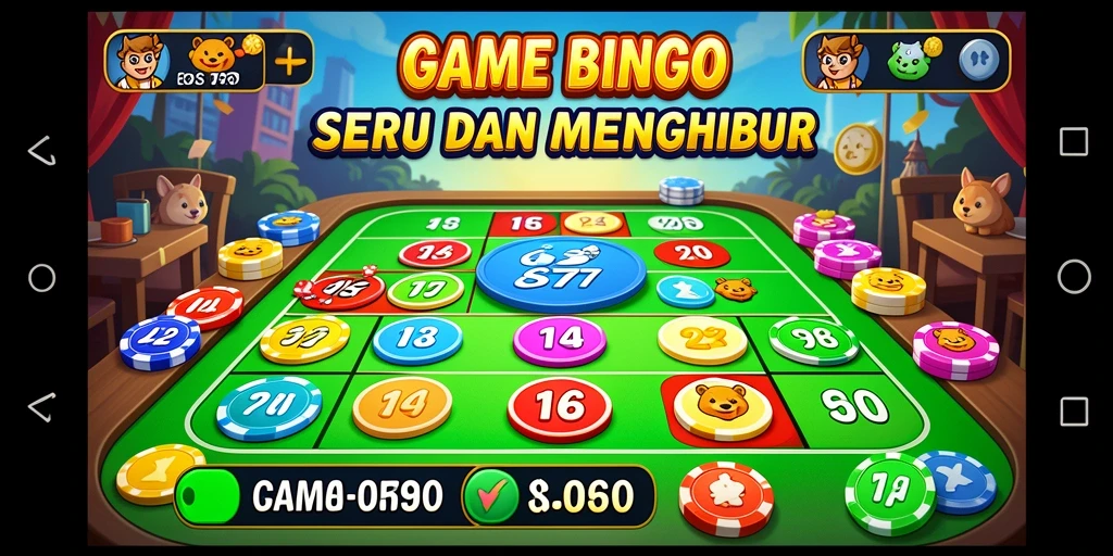 Tampilan seru gameplay Bingo di EOS77.