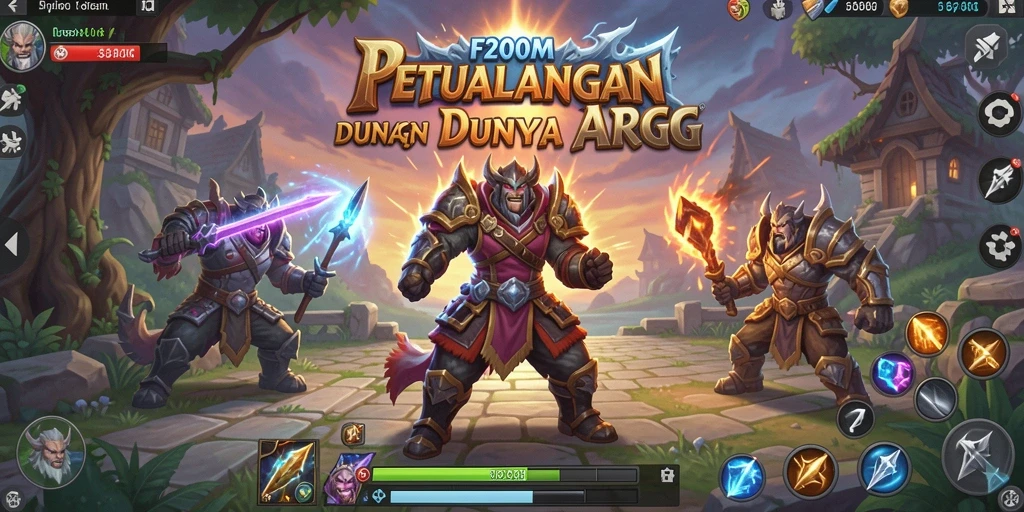 Screenshot gameplay F200M menampilkan aksi seru ARPG.