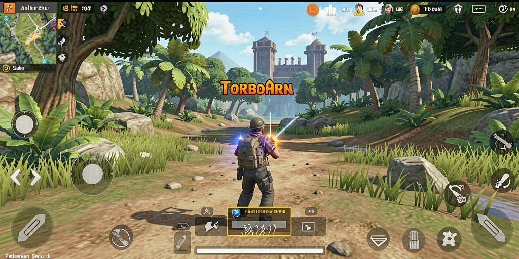 Tampilan gameplay FO8 dalam dunia terbuka yang menakjubkan.