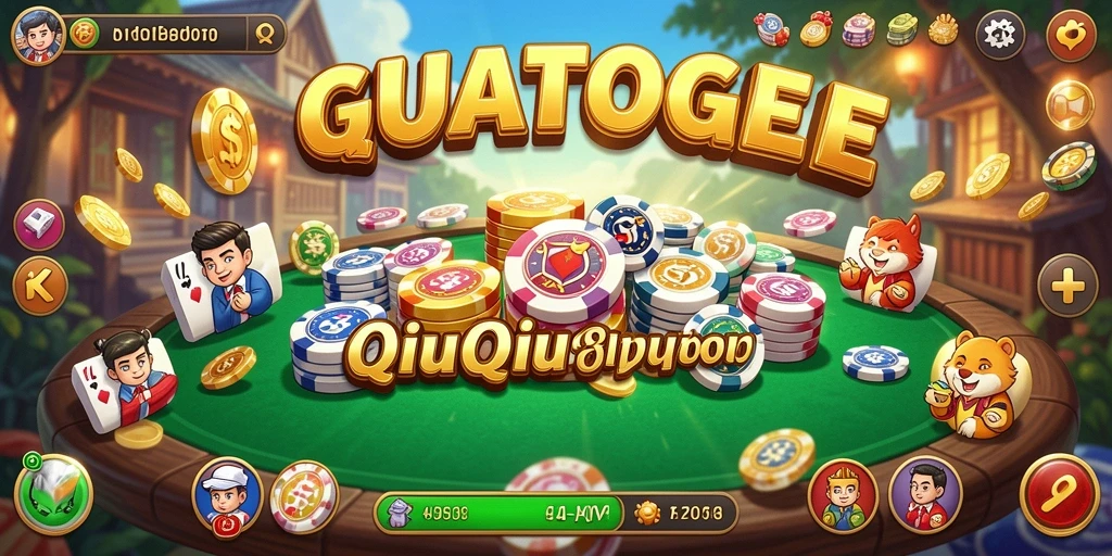 Screenshot gameplay GUATOGEL menampilkan momen mendebarkan saat bermain QiuQiu.