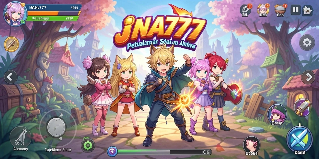 Gameplay seru dalam dunia Anime dengan karakter menarik.
