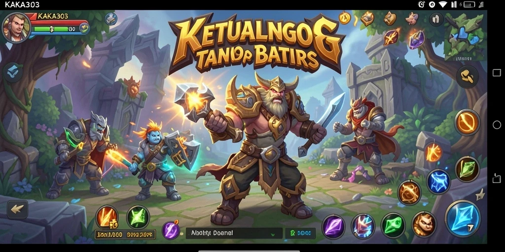 Tampilan gameplay seru dengan pertarungan epik dalam KAKA303.