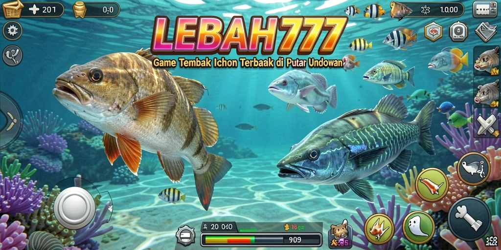 Gameplay seru Tembak Ikan yang mendebarkan di LEBAH777.