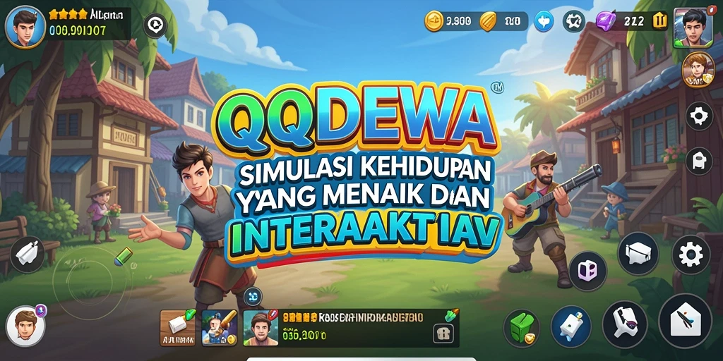Tampilan gameplay QQDEWA yang interaktif dan penuh warna.
