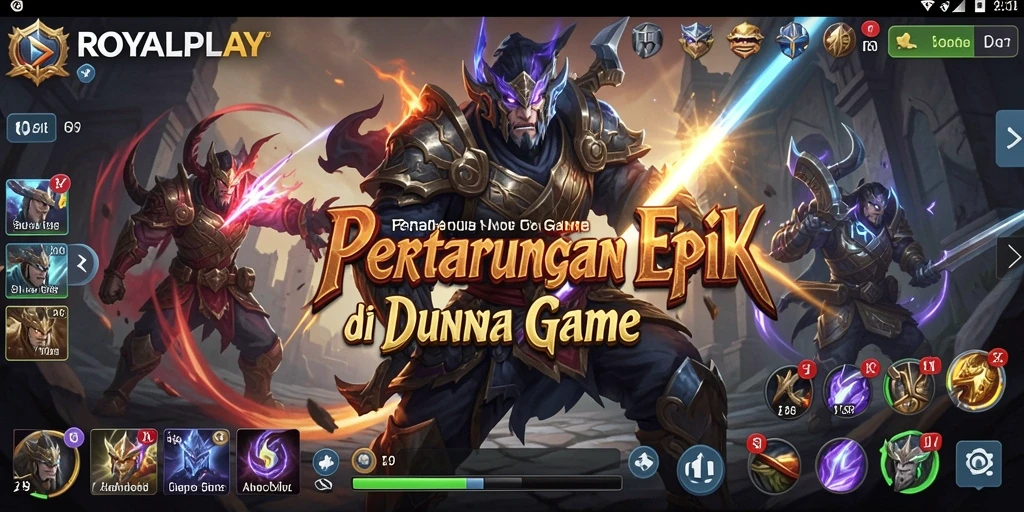 Tangkapan layar utama dari gameplay Fighting yang intens dan seru.