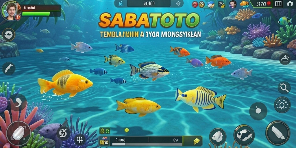 Screenshot menampilkan gameplay seru Tembak Ikan di SABATOTO.