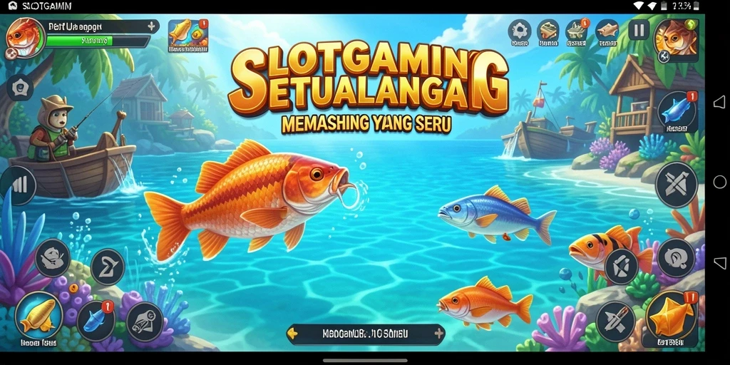 Tampilan menarik dari gameplay memancing yang menantang.