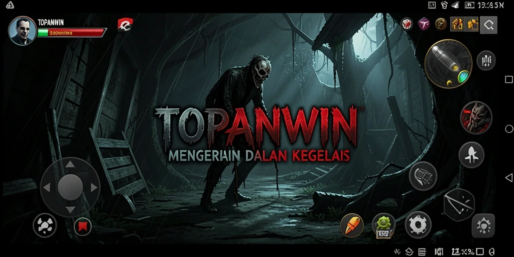 Tampilan menakutkan dari gameplay TOPANWIN yang mendebarkan.